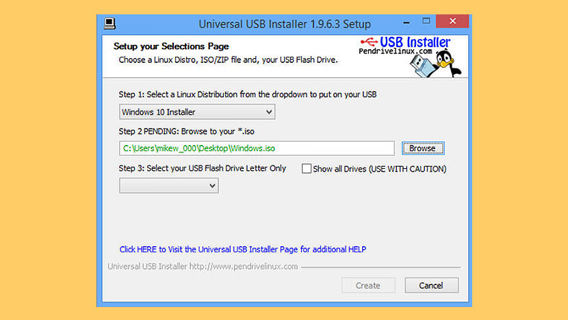 download universal usb installer to run on mac os x for installing linux